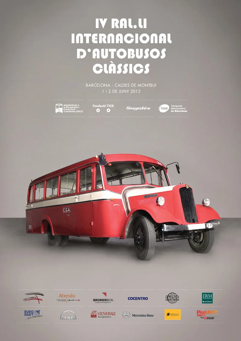 Affiche du 4e Rallye d’autobus anciens