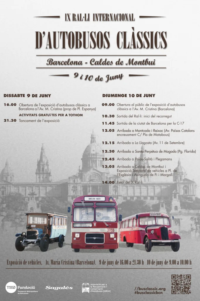 Affiche du 9e Rallye international d’autobus anciens