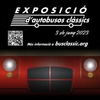 Exposición de autobuses clásicos de Barcelona