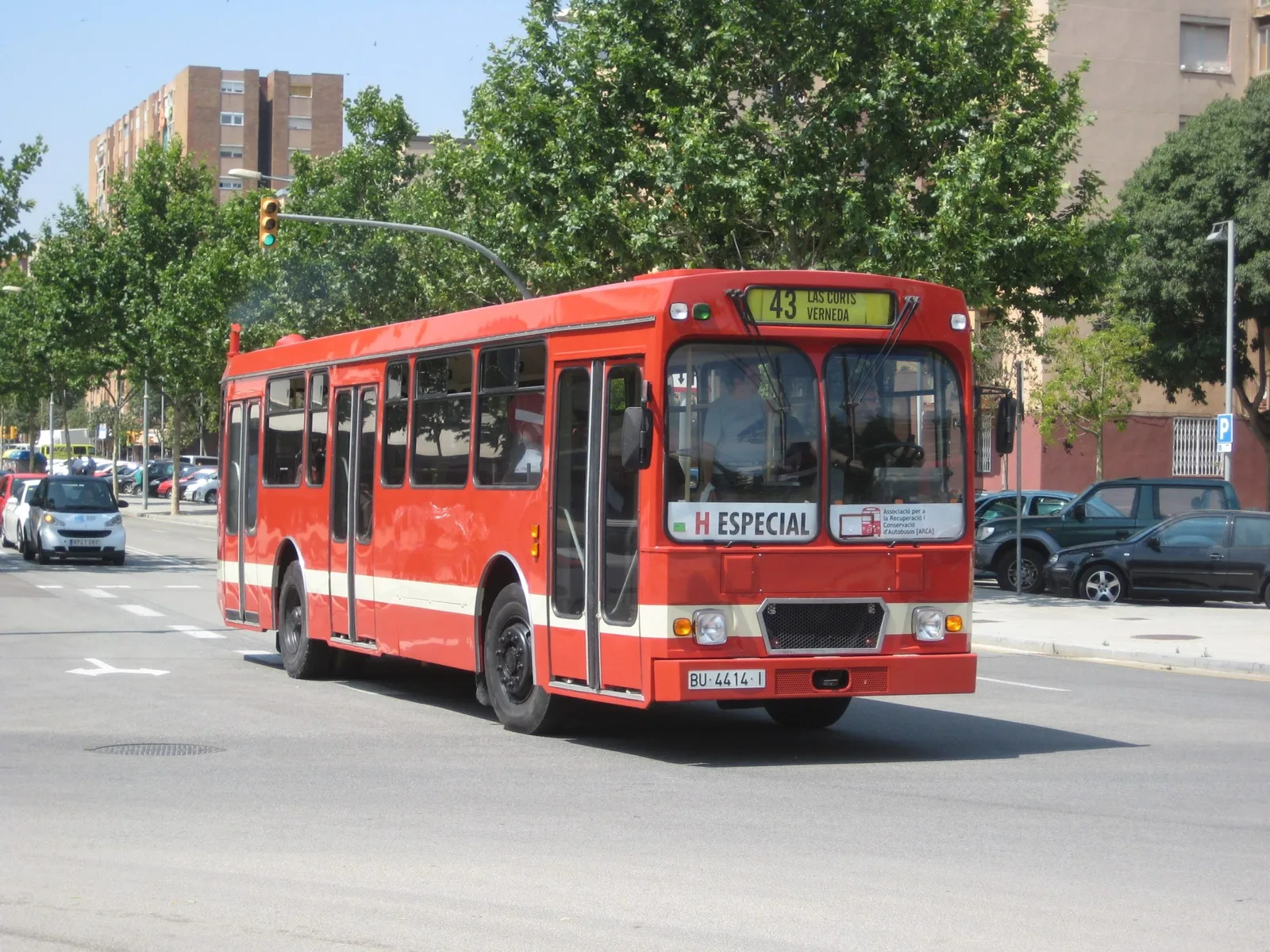 Front of the vehicle.